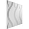Ekena Millwork Nexus EnduraWall Decorative 3D Wall Panel, White, 19 5/8"W x 19 5/8"H WP20X20NXWH - alternate 6